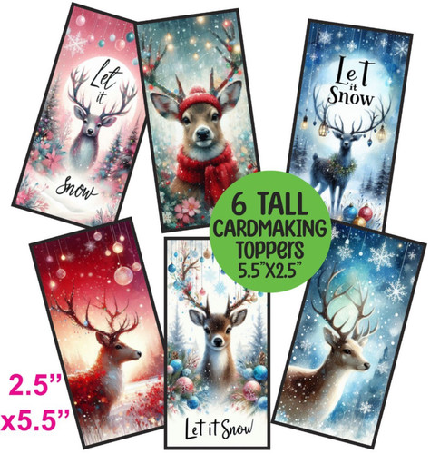 Tall card toppers christmas - 6,