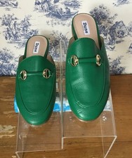 Dune London Dark Green Leather