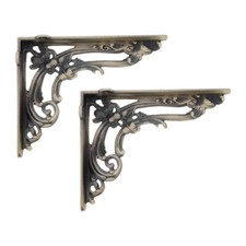 Shelf brackets pair pewter - brackets, of