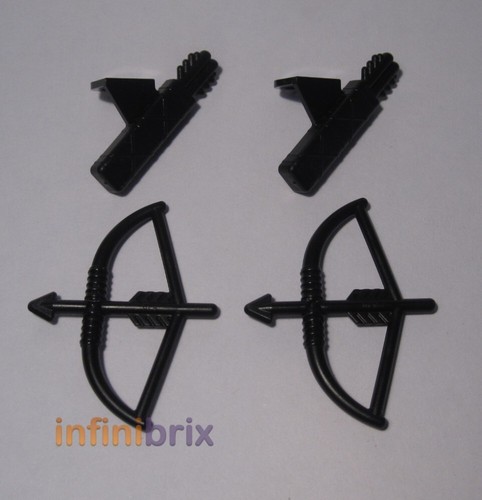 Lego bows quivers black - 2x, +