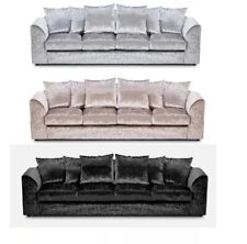 4 SEATER CRUSHED VELVET FABRIC