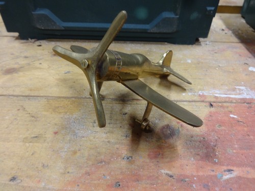 Brass aircraft models - aircraft,