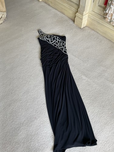 Rouched and diamonte - rouched, black