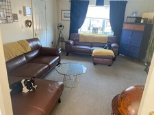 4seat Chaise & 3seat sofa Colton DFS - JUST REUPHOLSTERED IN NEW LEATHER! 