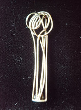 Vintage Ortak silver Charles Rennie Mackintosh brooch in gift box