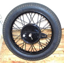 VINTAGE ENFIELD CUSH DRIVE 8" REAR WHEEL REBUILT SCOTT BROUGH SUPERIOR NORTON