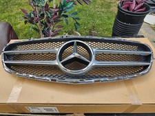 2010-2016 MERCEDES BENZ E CLASS W212 FRONT GRILL SILVER GENUINE OEM PART USED OE