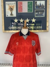 Genuine England Football Shirt Italia 90