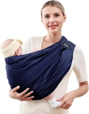 CUBY Side Sling Baby Carrier Adjustable Cotton Wrap Newborn to Toddler 0–24M