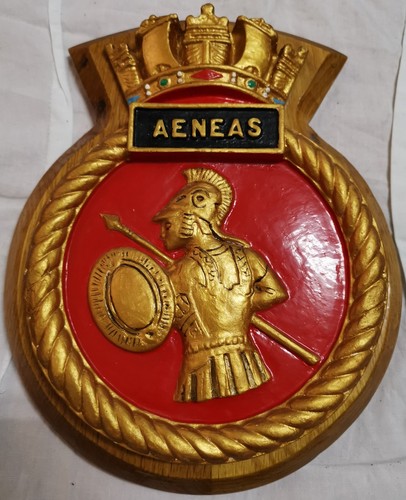 Hms aeneas ship crest - -,