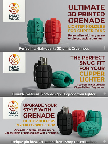 Printed lighter case - 3d,