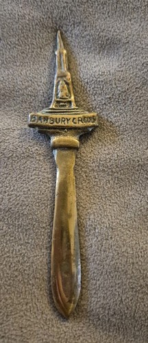 Vintage brass banbury cross - banbury,