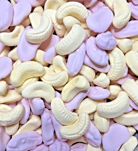 Mini foam shrimps and bananas - shrimps,