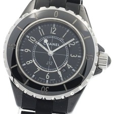 CHANEL J12 H0681 Black ceramic