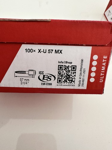 Hilti 100x not - 100x, 57