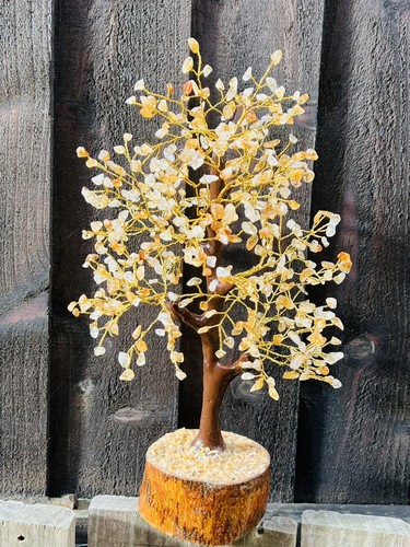Citrine crystal tree handmade - crystal,