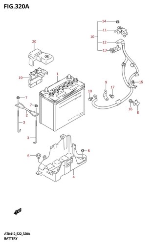 Suzuki genuine bolt battery - suzuki,