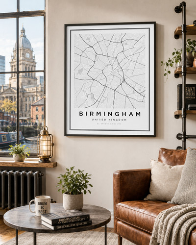 Birmingham city map - birmingham,