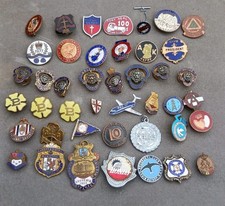 Collection Of Vintage Enamel Badges Butlins British Legion Original As Seen 
