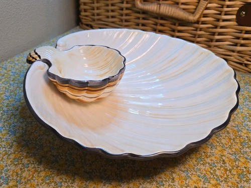 Vtg 70s hand painted ceramic - 70s,