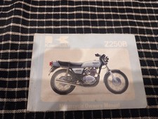 kawasaki Z250B owners handbook