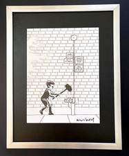 BANKSY + SIGNED " BOY WITH