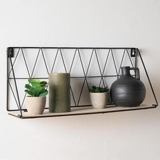 Geometric Wire Shelf Wall Unit