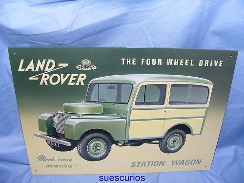 Metal advertising sign land - advertising,