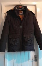 Haines Parka Jacket Mens Coats with Fur Hood Winter Warmth Casual Outwear Coat