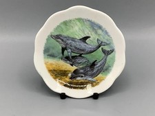 Beautiful English bone china dolphin small plate with stand