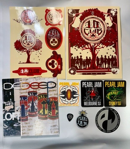Pearl jam ten club - lot, 4: