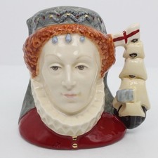Royal Doulton Queen Elizabeth I Small Toby Jug D6821 Limited Edition 1991/9500