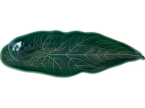 Wedgwood majolica green long - majolica,