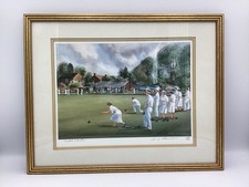 Terry Harrison Print “Match Whites” 100/200 Measures 37.5cm x 29.6cm.