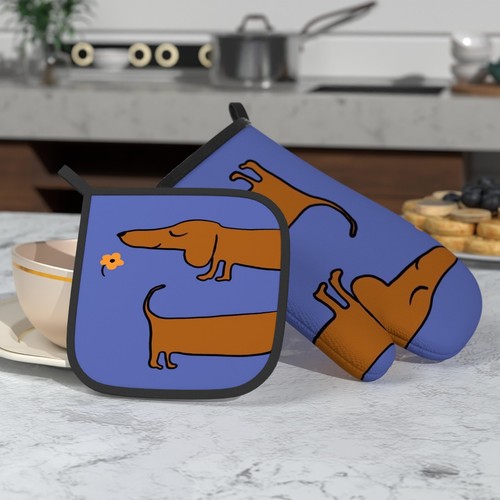 Dachshund oven mitts pot - dachshund,