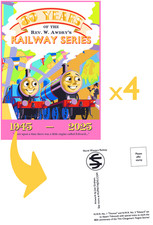 SET OF 4 postcards  "Railway