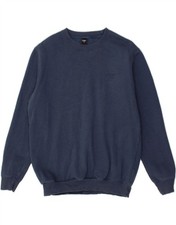 COTTON TRADERS Mens Sweatshirt Jumper Medium Navy Blue Cotton BV13
