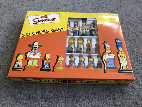 The simpsons chess game - the,