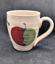Ballydougan Studio Pottery Mug Stoneware Ceramic N. Ireland Apple Hand Painted