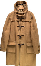 Gloverall Men's Camel Wool Duffle Coat 40L Made in England Toggle Hooded Jacket