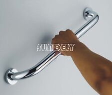 Handle Safety Hand Rail Grab Chrome Bathroom Door Bar Non-slip Aid Holder