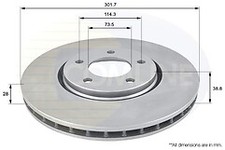 Brake Disc Front Axle To Fit