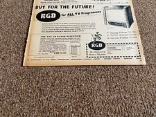 PPOBK2 ADVERT 7X11 RGD RADIO GRAMOPHONE DEVELOPEMENT COMPANY LTD TELEVISIONS