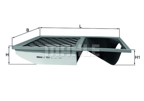Mahle 3583 air filter for - air,