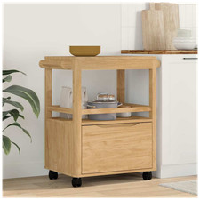 Kitchen Trolley Wax Brown