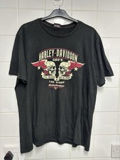 Men's Harley Davidson Black T-shirt Size XXL Las Vegas Harley Davidson Cafe