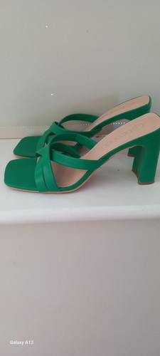 Boohoo green mule sandal - , with