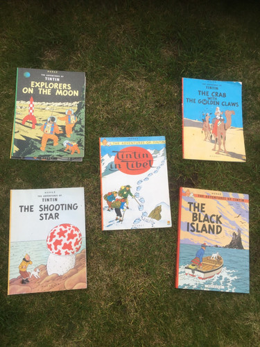 Vintage tintin comic - tintin, set