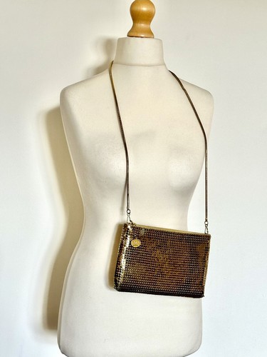 Vintage gold chainmail handbag - chainmail,