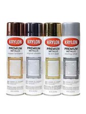 Krylon® Premium Metallic | Sterling Silver 8oz | 18K Gold 6oz | Rose Gold 8oz|